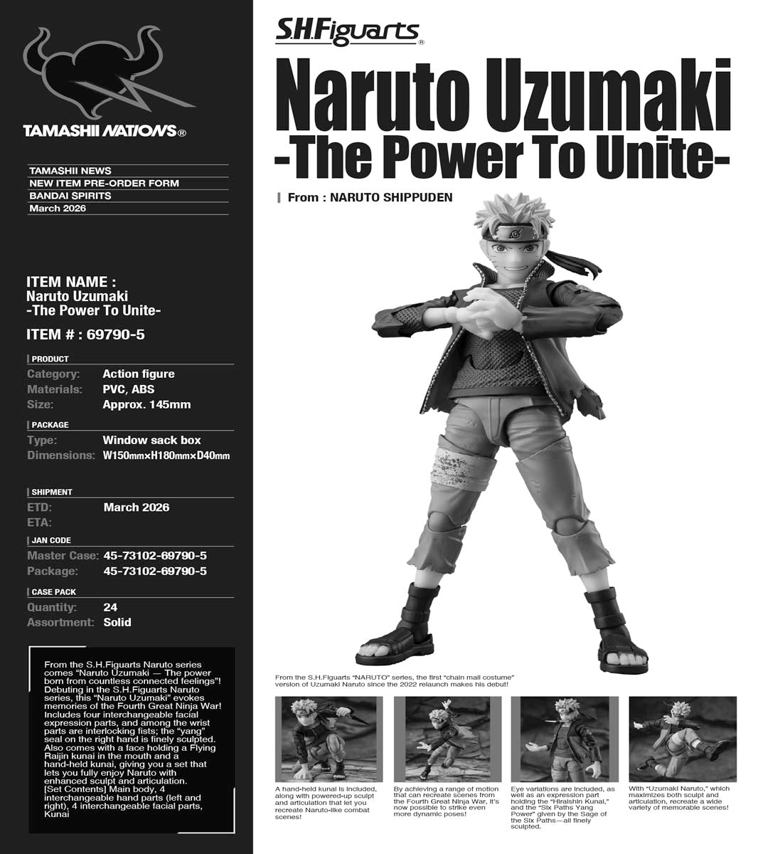 Naruto Uzumaki The Power To Unite S.H.Figuarts Action Figure
