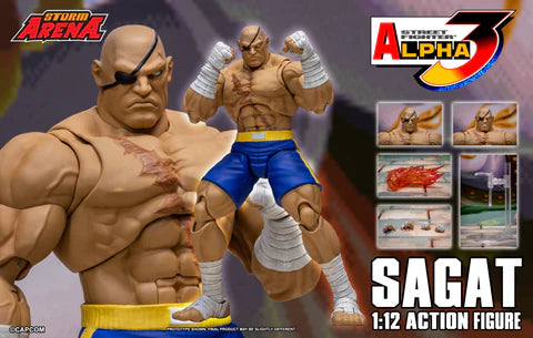 Street Fighter Alpha 3 Storm Arena Sagat 1/12 Scale Action Figure