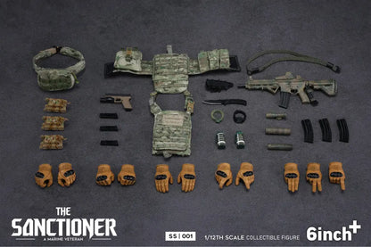 6Inch+ The Sanctioner SS001 1/12 Action Figure