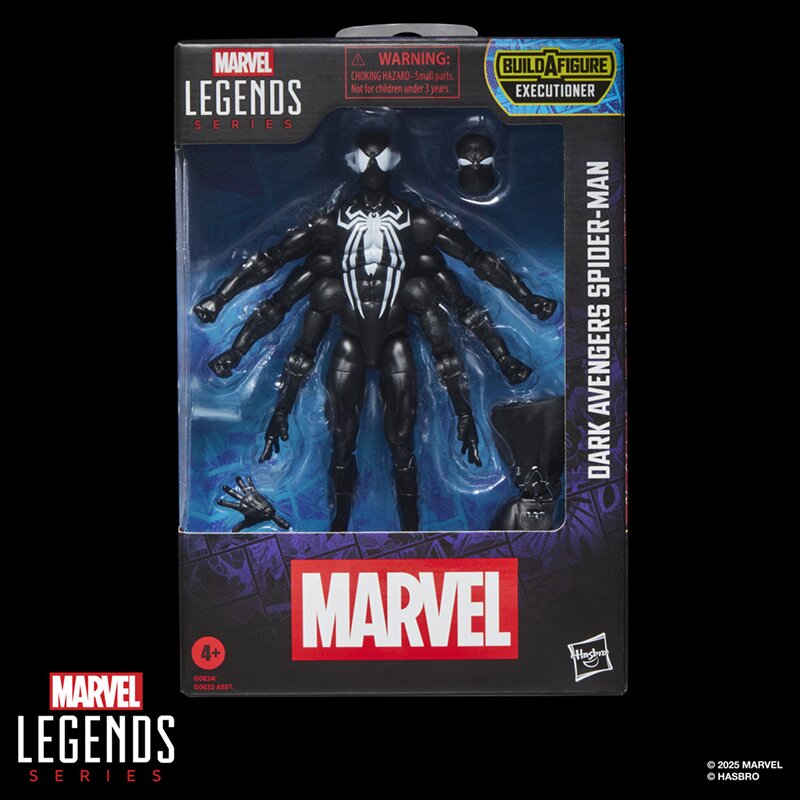 Marvel Legends Series Dark Avengers Spider-Man, Avengers Comics Collectible 6-Inch Scale Action Figure