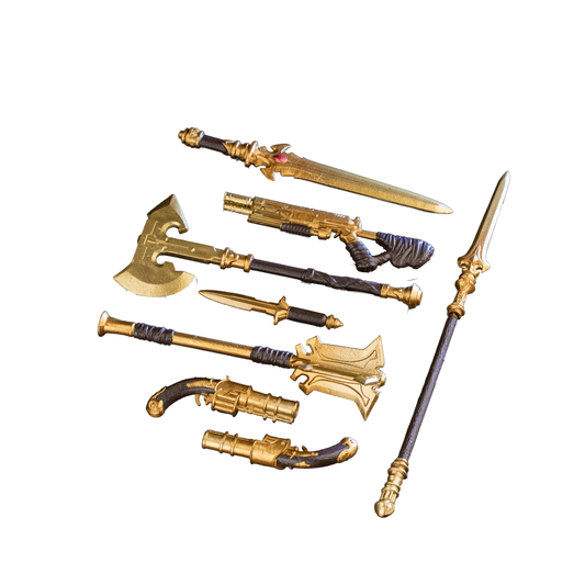Animal Warriors of The Kingdom Primal Collection Epic Gold Weapon Set