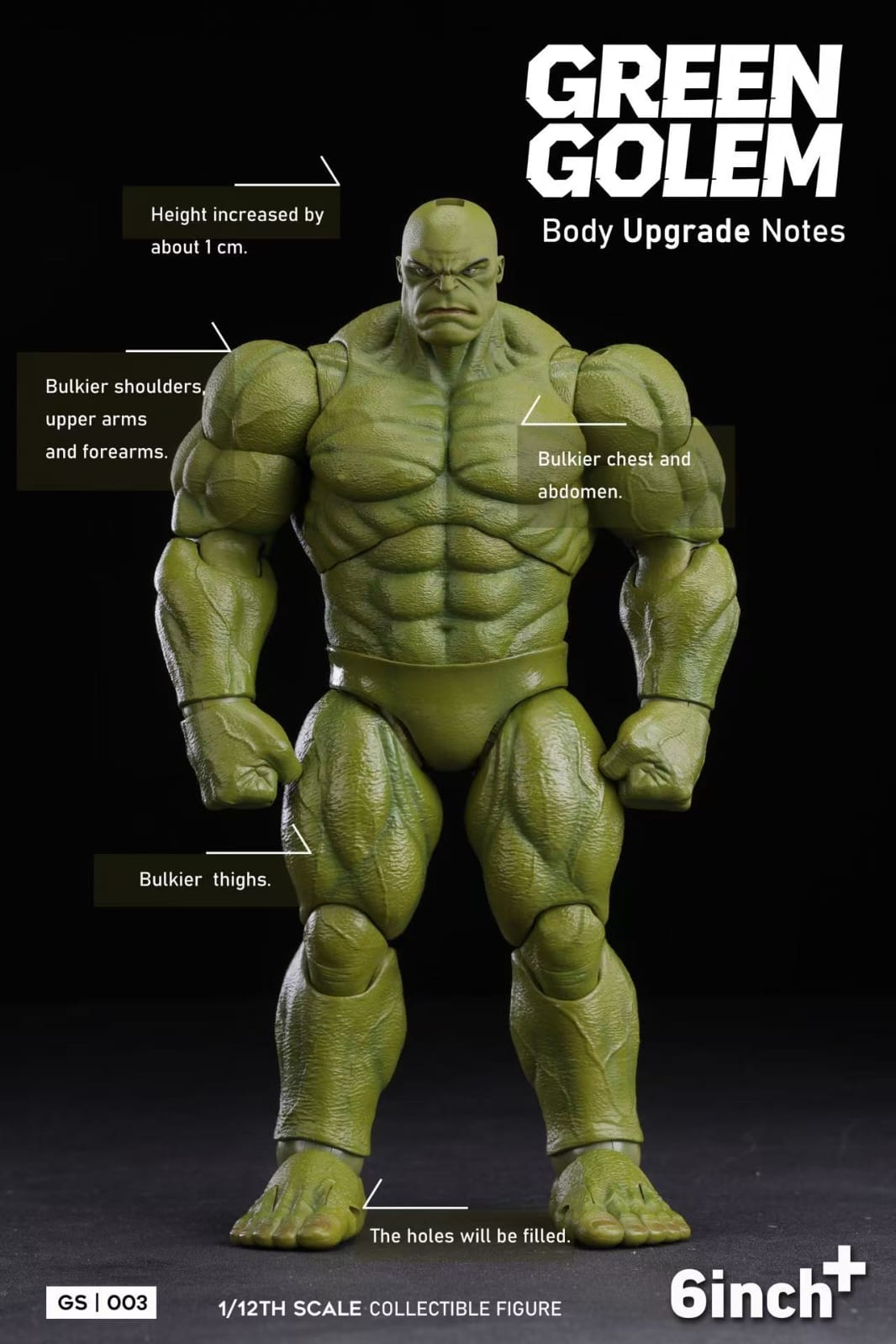 6Inch+ Green Golem GS003 1/12 Action Figure