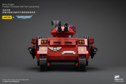 Warhammer 40,000 Blood Angels Predator Annihilator with Twin Lascannons 1:18 Scale Action Figure