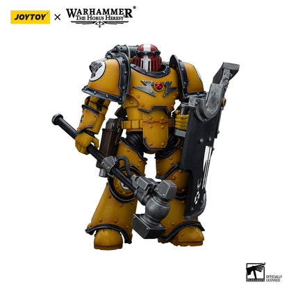 Warhammer 40,000 Imperial Fists Legion MkIII Breacher Squad Sergeant Thunder Hammer 1:18 Scale Action Figure