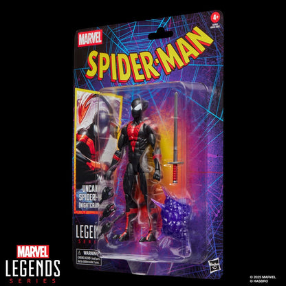 Spider-Man Marvel Legends Retro Cardback Uncanny Spider-Man (Nightcrawler) 6-Inch Action Figure