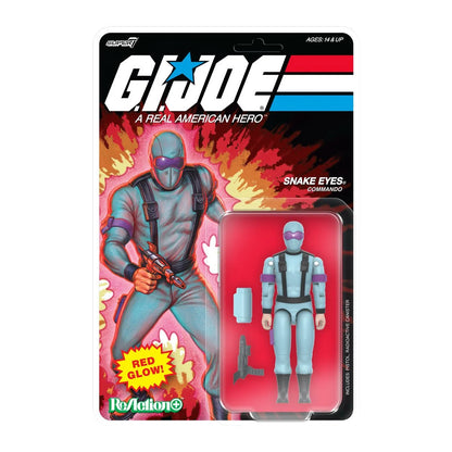 G.I. Joe Arctic Snake Eyes (Red Glow, Crystal Poison) 3 3/4-Inch ReAction+ Figure
