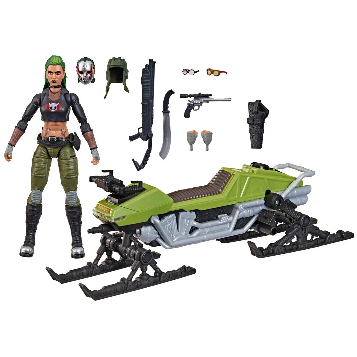 G.I. Joe Classified Series Zanya and Dreadnok Chameleon (Swamp Skier) Vehicle 6-Inch Action Figure