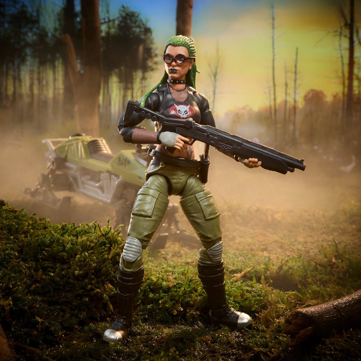 G.I. Joe Classified Series Zanya and Dreadnok Chameleon (Swamp Skier) Vehicle 6-Inch Action Figure