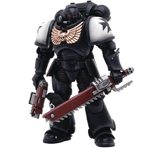 Warhammer 40,000 Space Marines Black Templars Outriders Brother Valtus 1:18 Scale Action Figure
