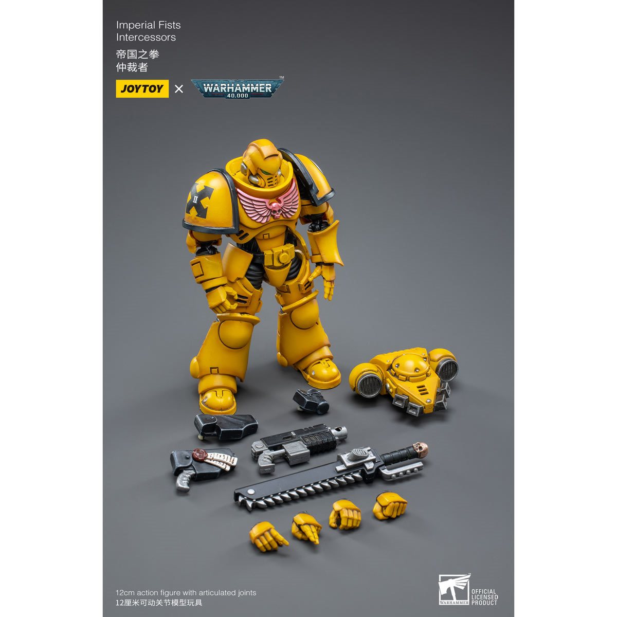 Warhammer 40,000 Imperial Fists Intercessors 1:18 Scale Action Figure