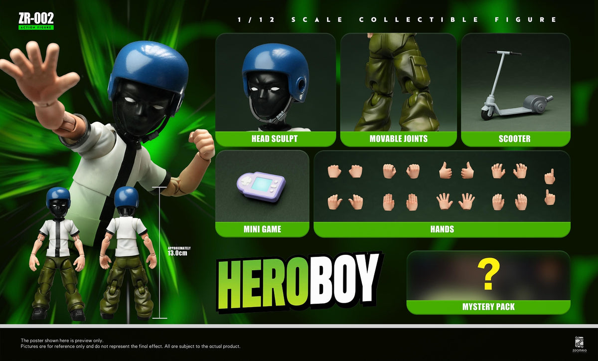 Zoomrig ZR002 Hero Boy 1/12 Scale Action Figure with Bonus Kit