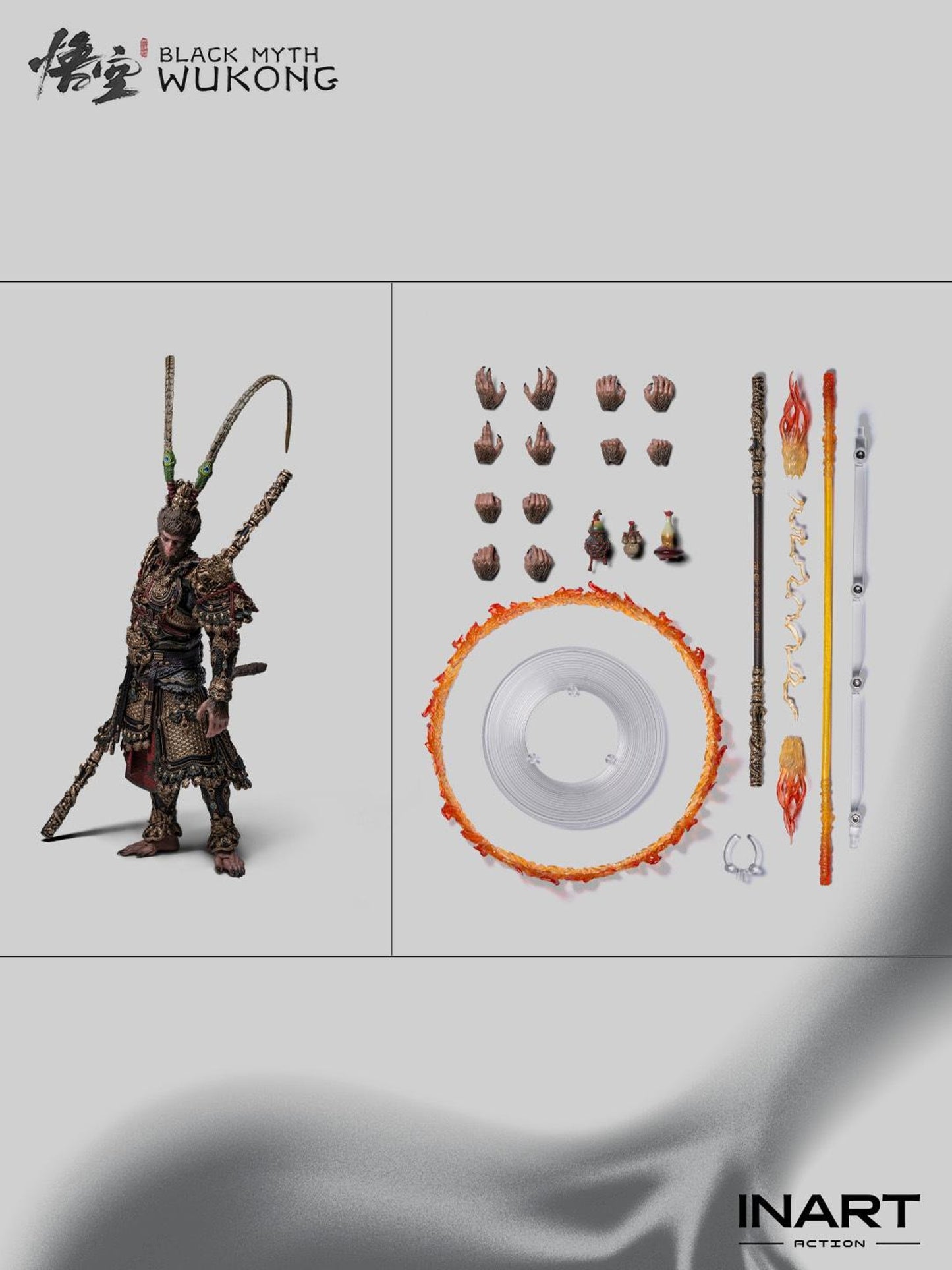 INART Black Myth: Wukong - Great Sage Armor Set 1/12 Action Figure
