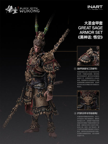 INART Black Myth: Wukong - Great Sage Armor Set 1/12 Action Figure