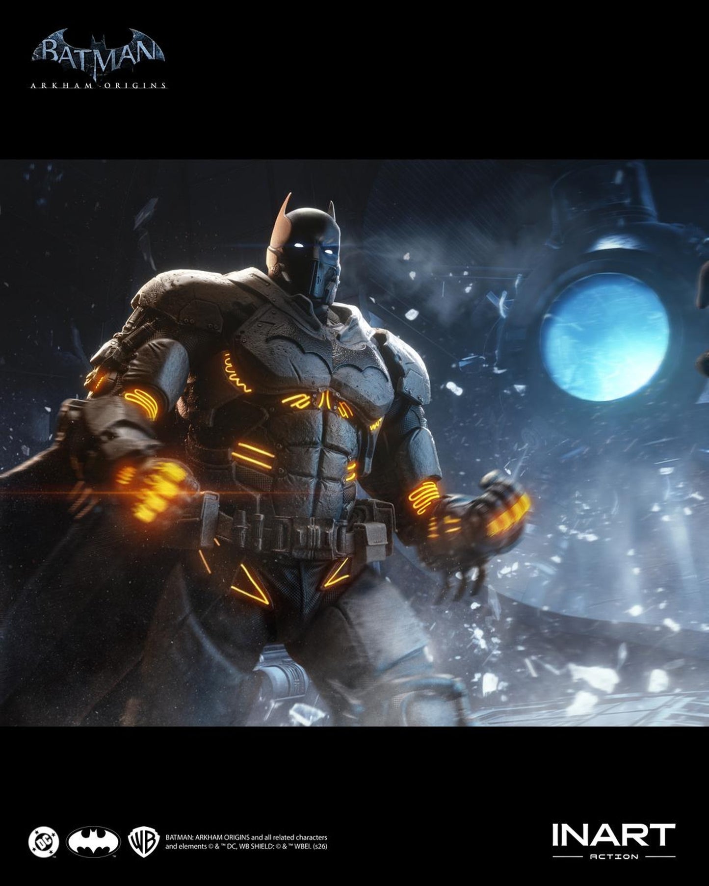 INART Batman: Arkham Origins - Batman (XE Suit) 1/10 Action Figure