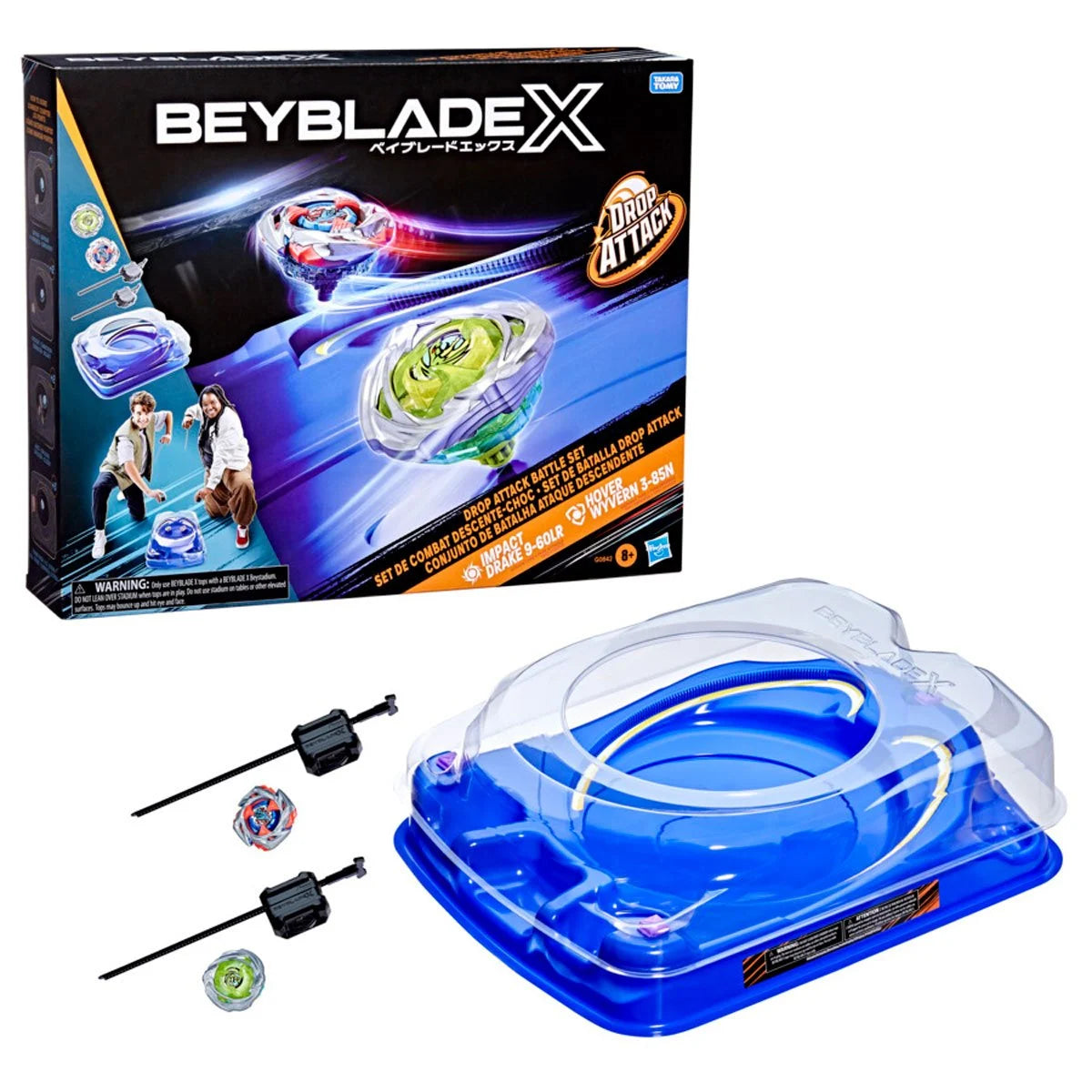 Beyblade X Drop Attack Battle Set with Beystadium Arena