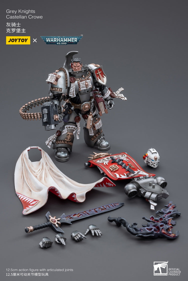 Warhammer 40,000 Grey Knights Castellan Crowe 1:18 Scale Action Figure