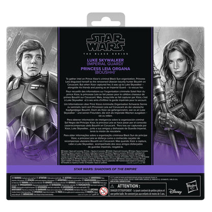 Star Wars The Black Series Shadows of the Empire Luke Skywalker & Princess Leia Organa 6-Inch Action Figures