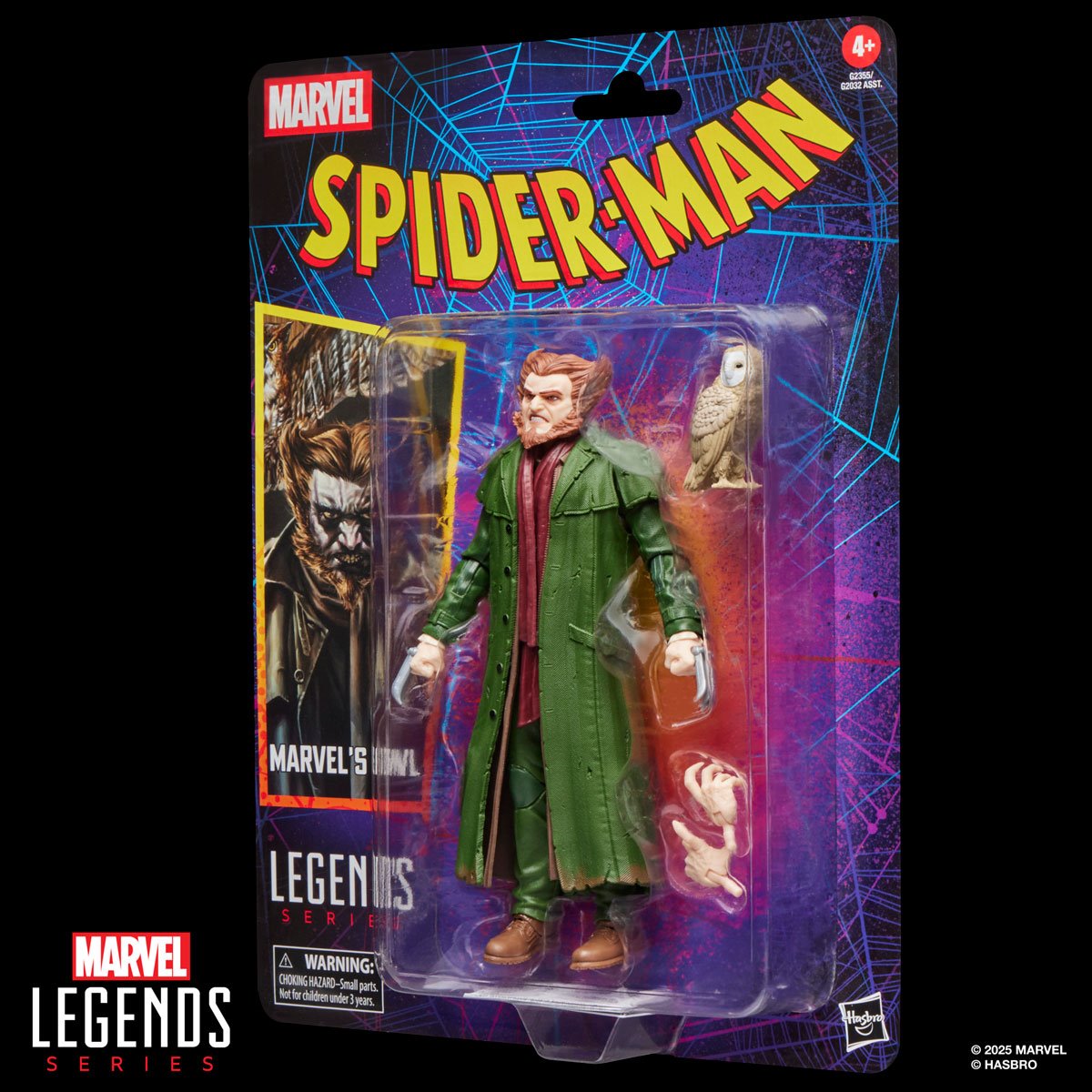 Spider-Man Marvel Legends Retro Cardback Owl 6-Inch Action Figure