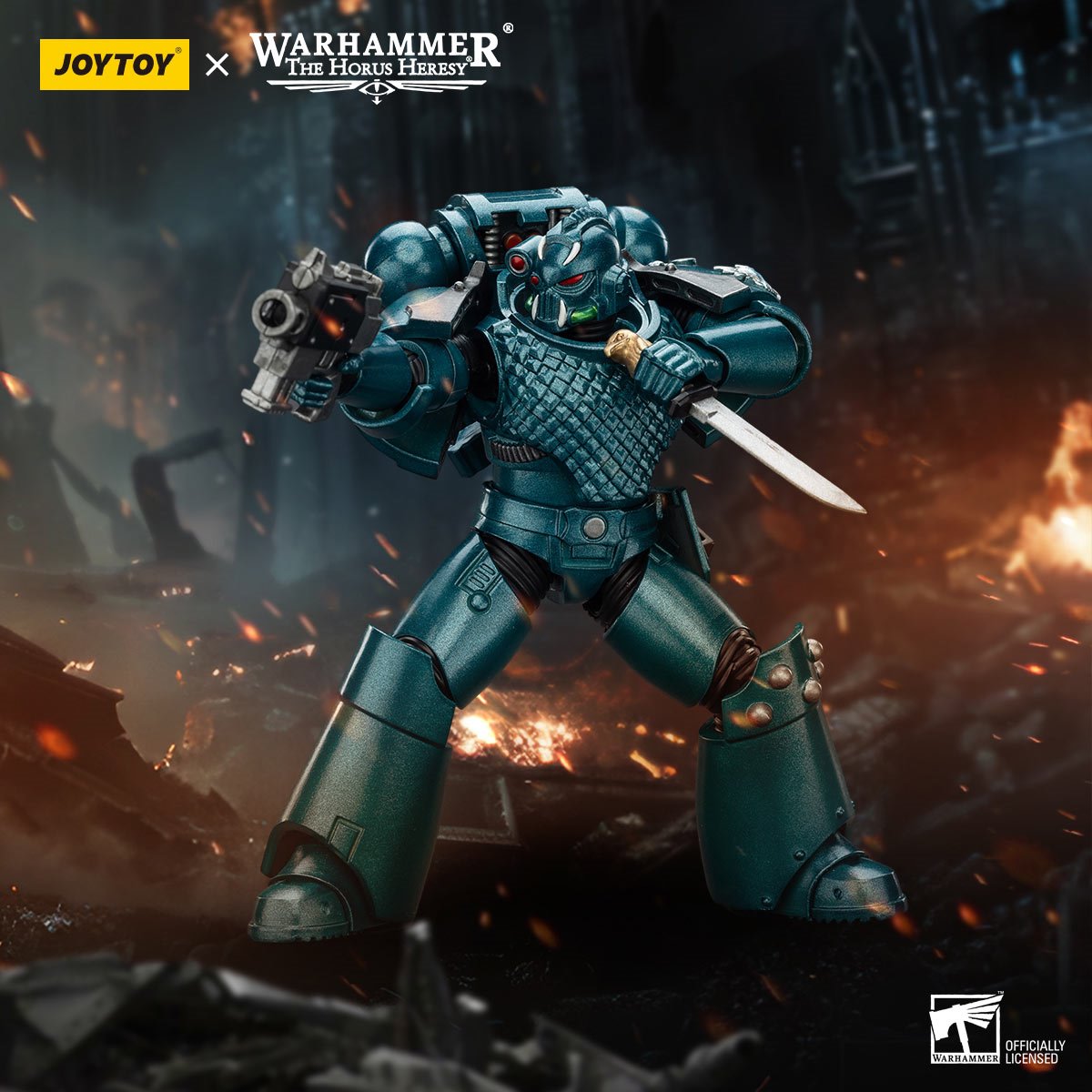 Warhammer The Horus Heresy Alpha Legion Headhunter Banestrike 1:18 Scale Action Figure