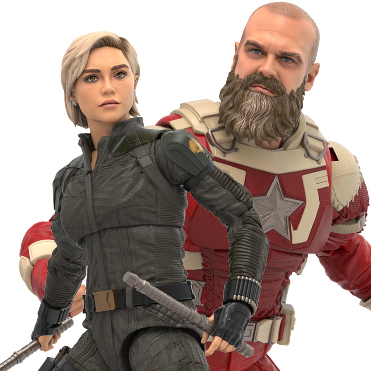 Marvel Legends Series Thunderbolts* Movie Yelena Belova and Red Guardian 6-Inch Action Figures 2-Pack