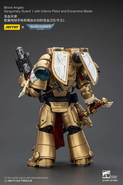 Warhammer 40,000 Blood Angels Sanguinary Guard 1 with Pistol Blade 1:18 Scale Action Figure