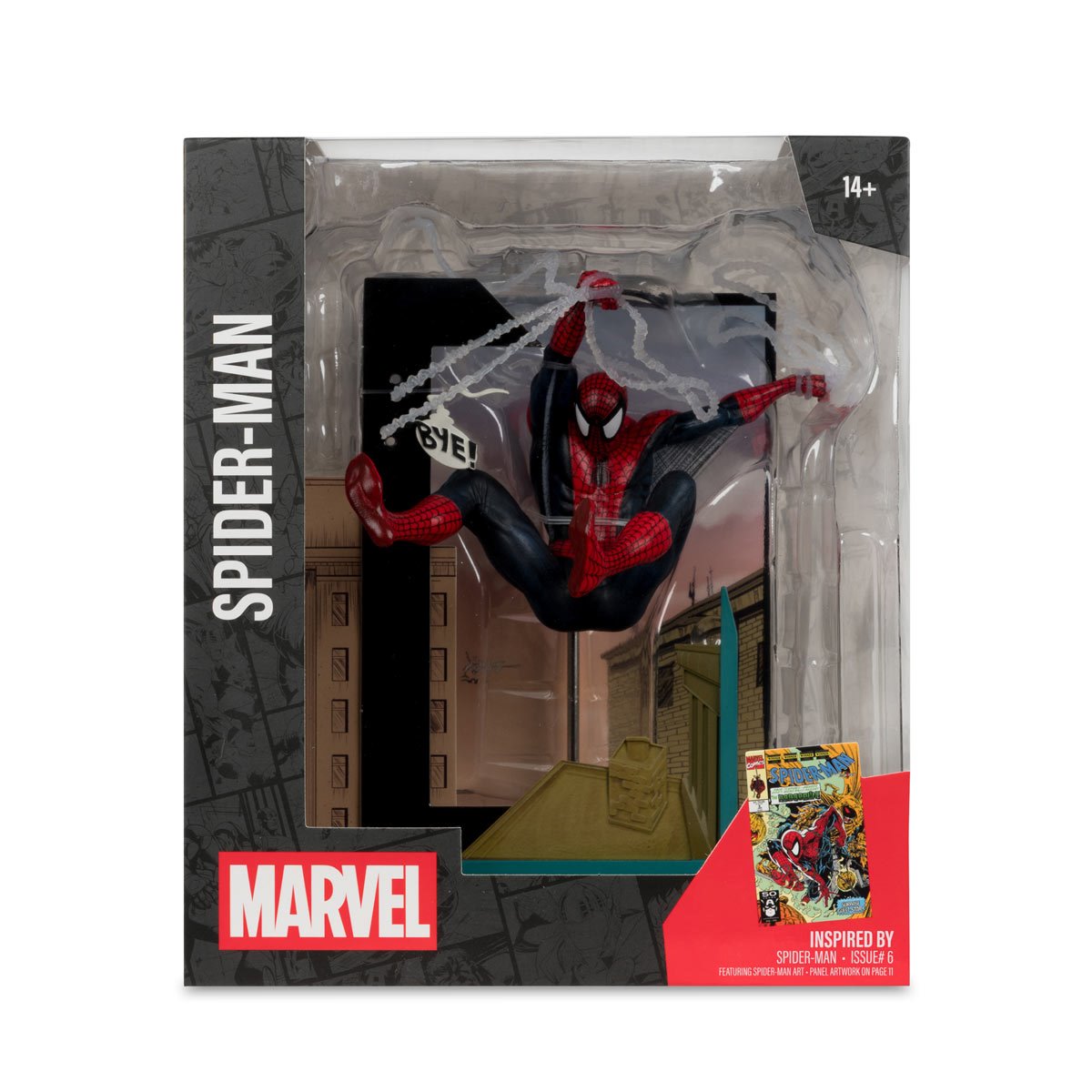 Marvel Collection Wave 6 Spider-Man #6 1:10 Scale Posed Figure with Scene