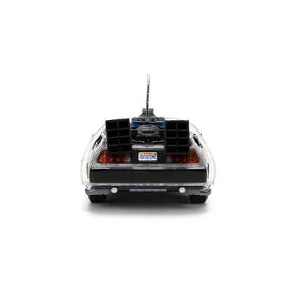 Hollywood Rides Back to the Future Time Machine 40th Anniversary 1:24 Scale Die-Cast Metal Vehicle