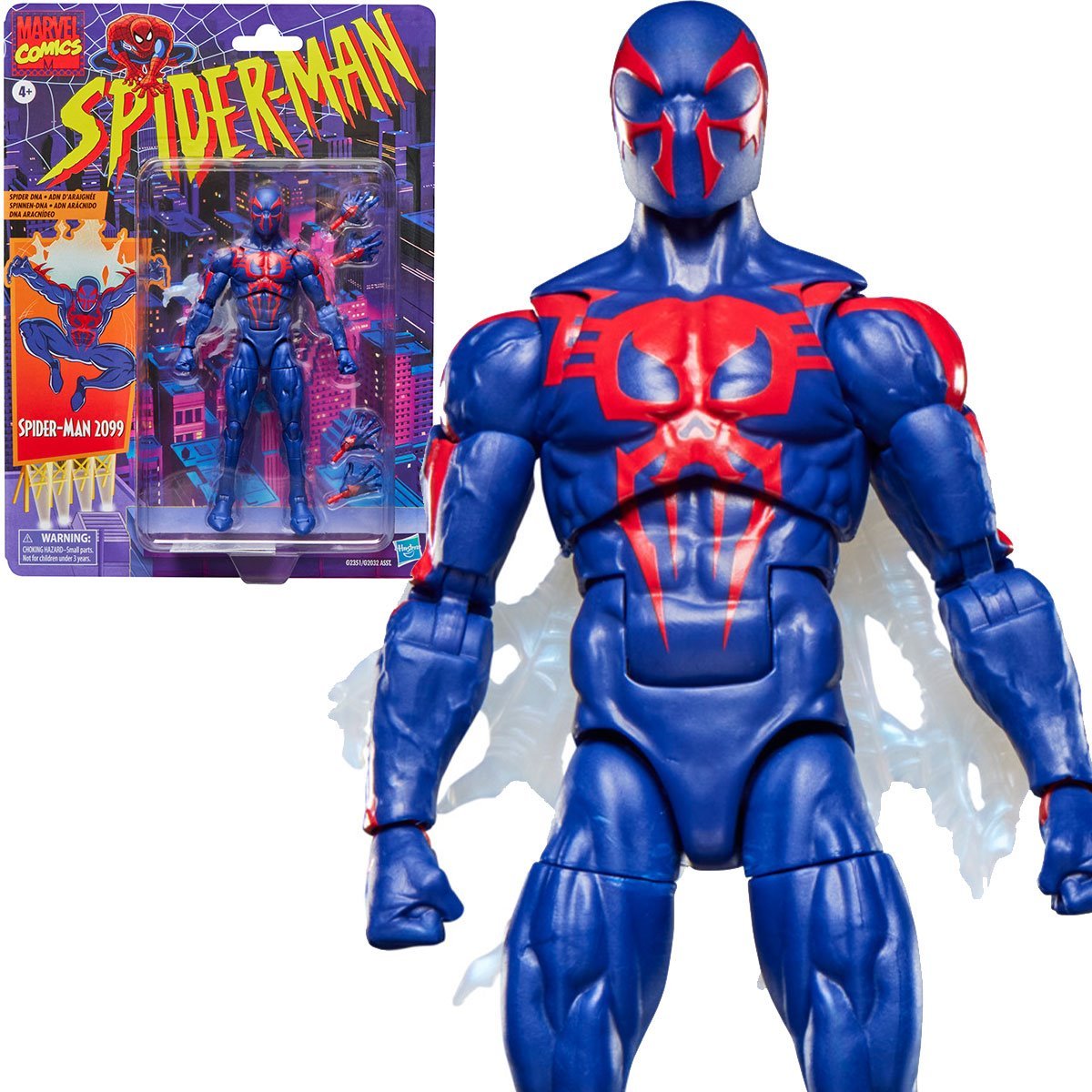 Spider-Man Marvel Legends Retro Cardback Spider-Man 2099 6-Inch Action Figure