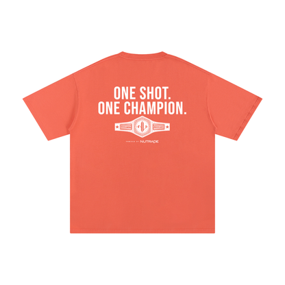 The Brawl - Unisex Loose Fit Pure Cotton T-Shirt Orange