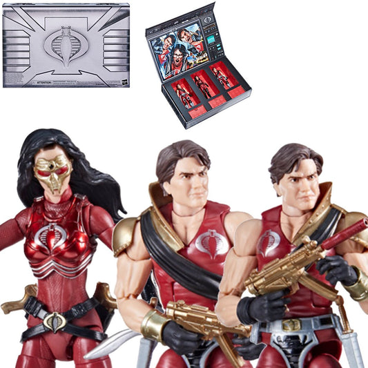 G.I. Joe Classified Series Crimson Strike Team Baroness, Tomax, & Xamot 6-Inch Action Figures