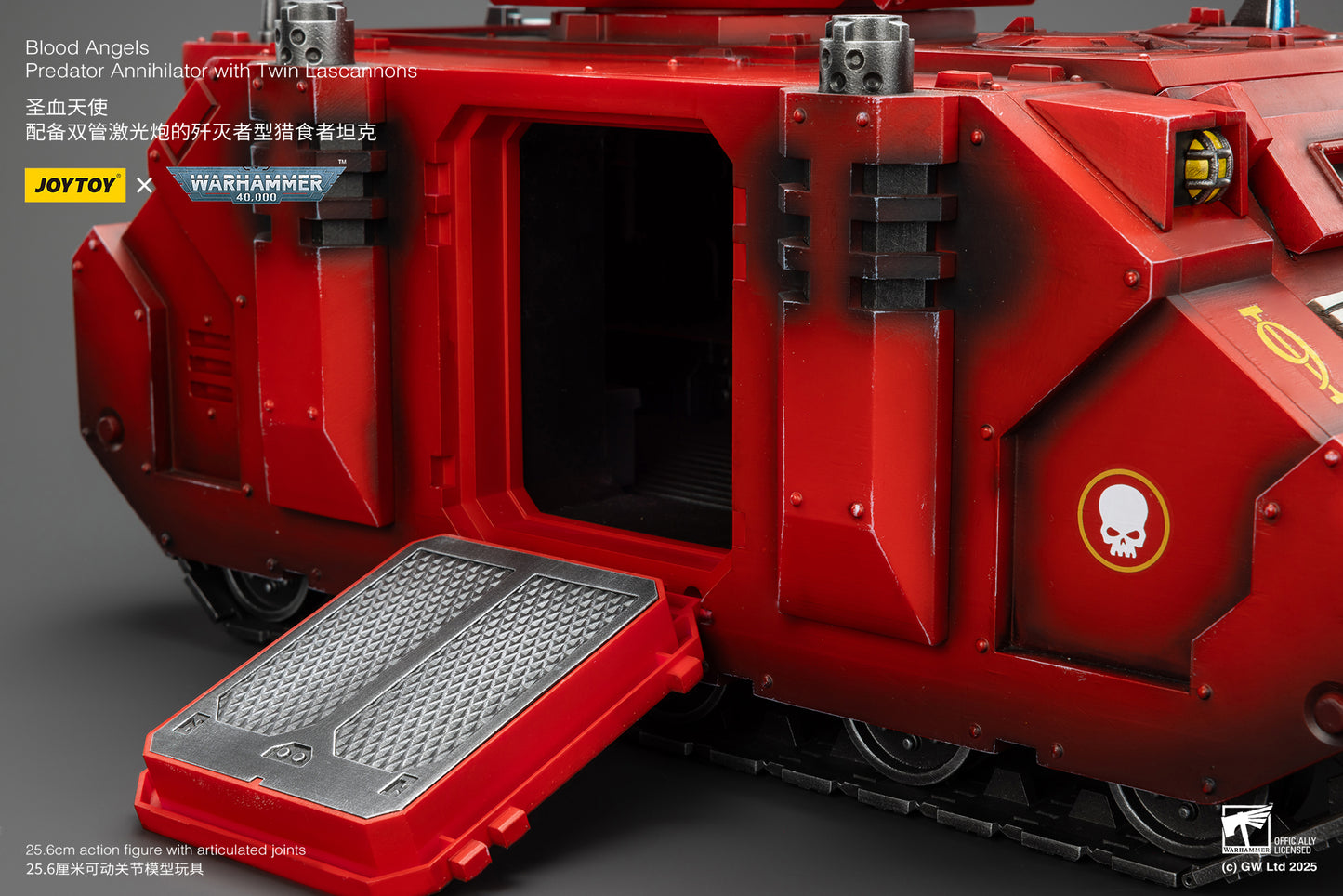 Warhammer 40,000 Blood Angels Predator Annihilator with Twin Lascannons 1:18 Scale Action Figure