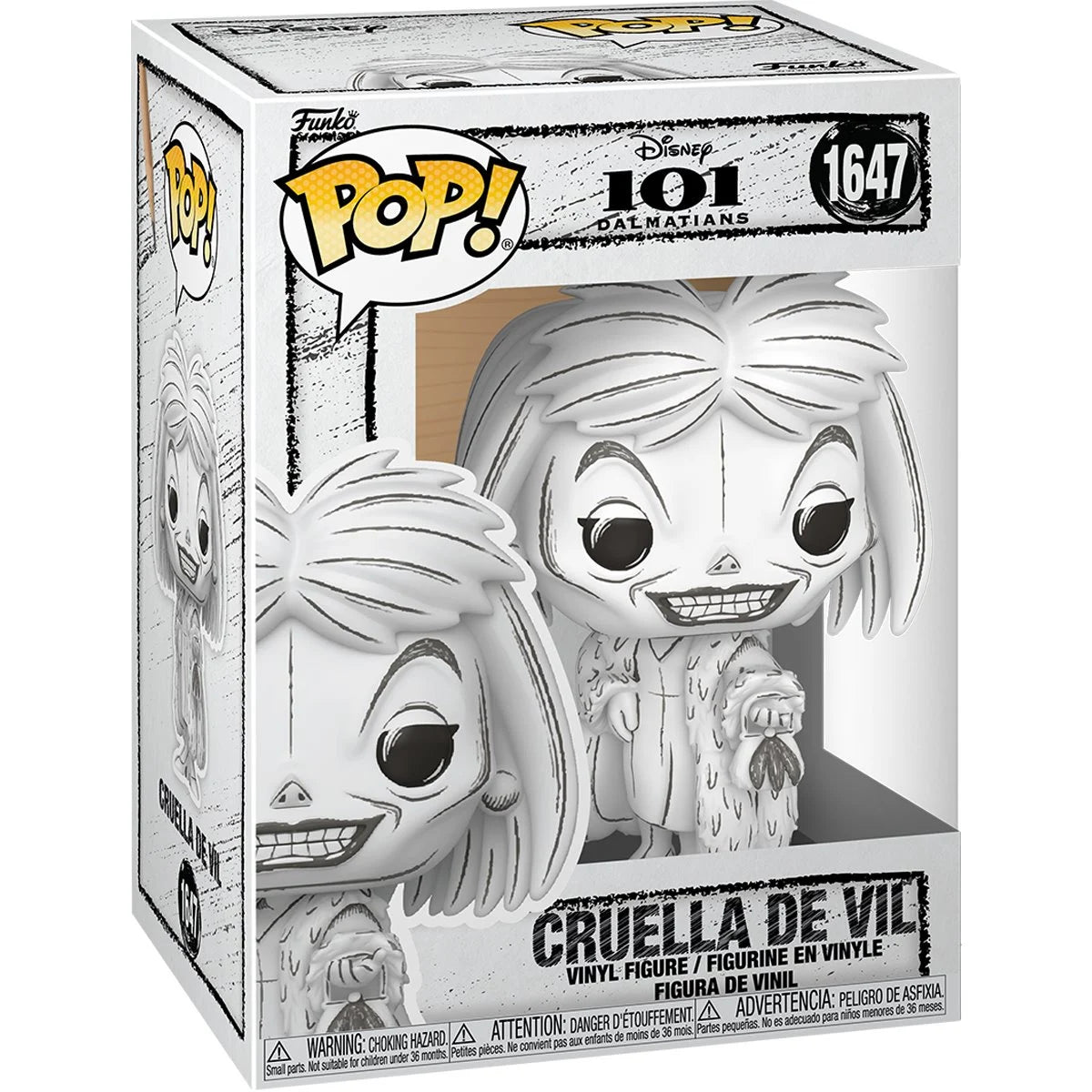 Pop! Disney: Sketched 101 Dalmatians Cruella De Vil