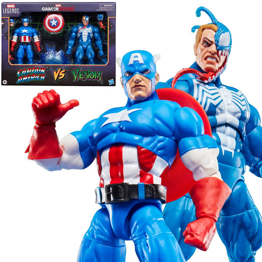[Pre-Order] Marvel Legends Series Gamerverse Captain America vs. Venom 6-Inch Action Figures