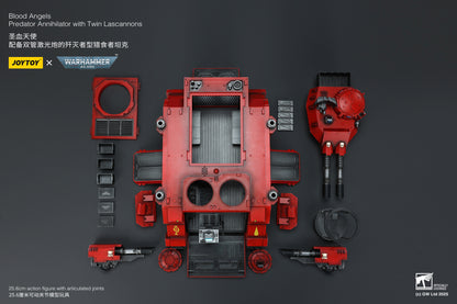 Warhammer 40,000 Blood Angels Predator Annihilator with Twin Lascannons 1:18 Scale Action Figure