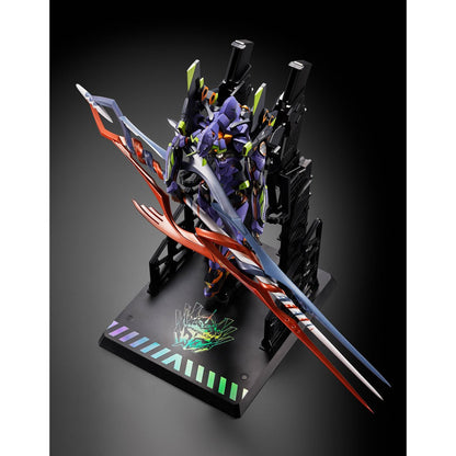 Evangelion Test Type-01 30th Anniversary with Spear Gaius Metal Build Action Figure