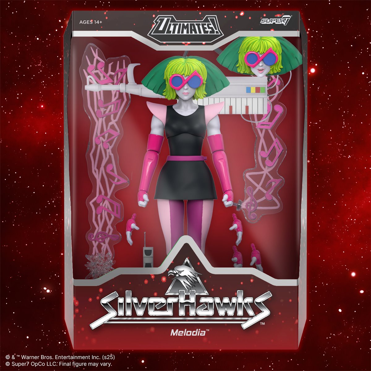 SilverHawks Ultimates Melodia (Toon) 7-Inch Action Figure