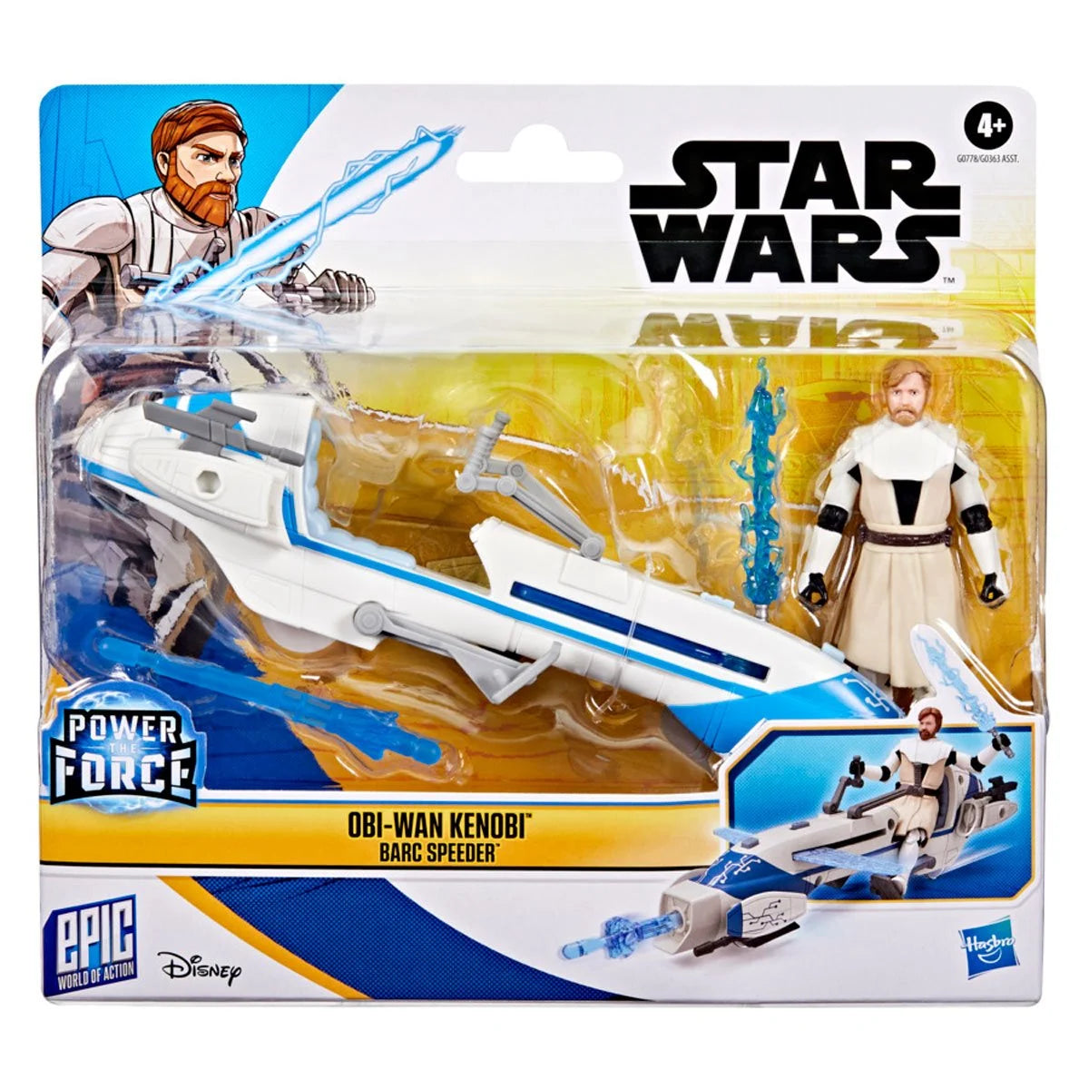 Star Wars Epic World of Action Obi-Wan Kenobi & BARC Speeder Bike