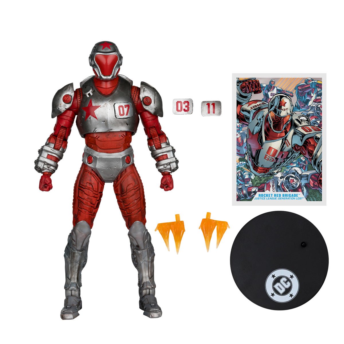DC Multiverse Wave 25 Rocket Red Brigade Justice League: Generation Lost 7-Inch Scale Action Figure