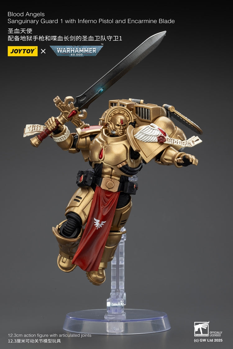 Warhammer 40,000 Blood Angels Sanguinary Guard 1 with Pistol Blade 1:18 Scale Action Figure
