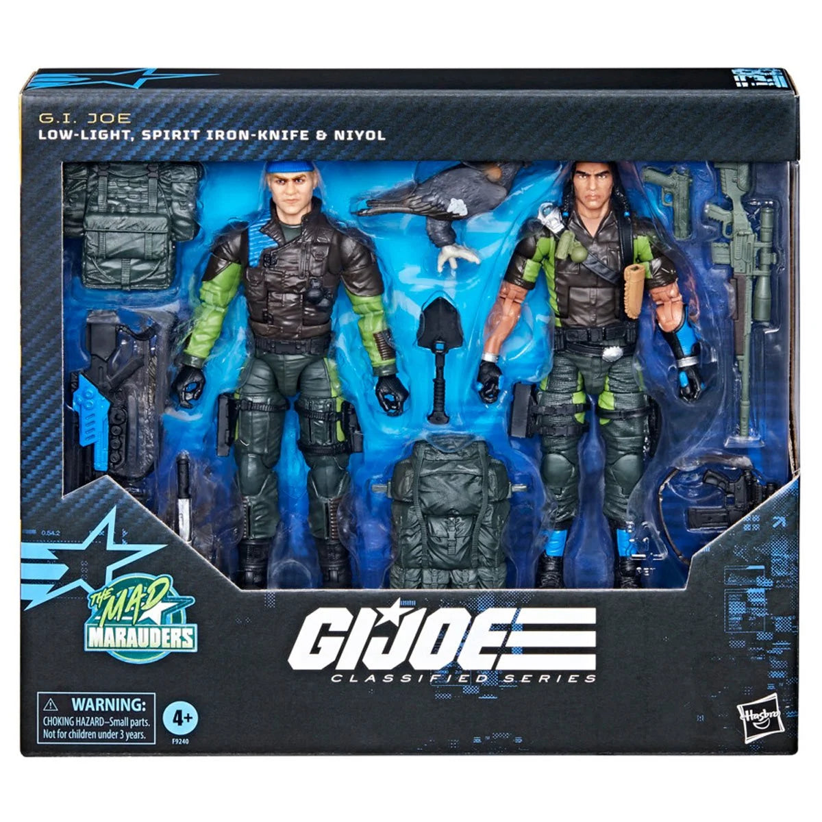 G.I. Joe Classified Series Mad Marauders Low-Light, Spirit Iron-Knife & Niyol Action Figures
