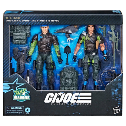 G.I. Joe Classified Series Mad Marauders Low-Light, Spirit Iron-Knife & Niyol Action Figures