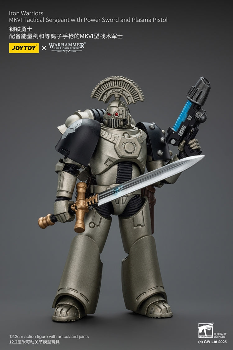 Warhammer The Horus Heresy Iron Warrior Tactical Sergeant with Sword 1:18 Scale Action Figure