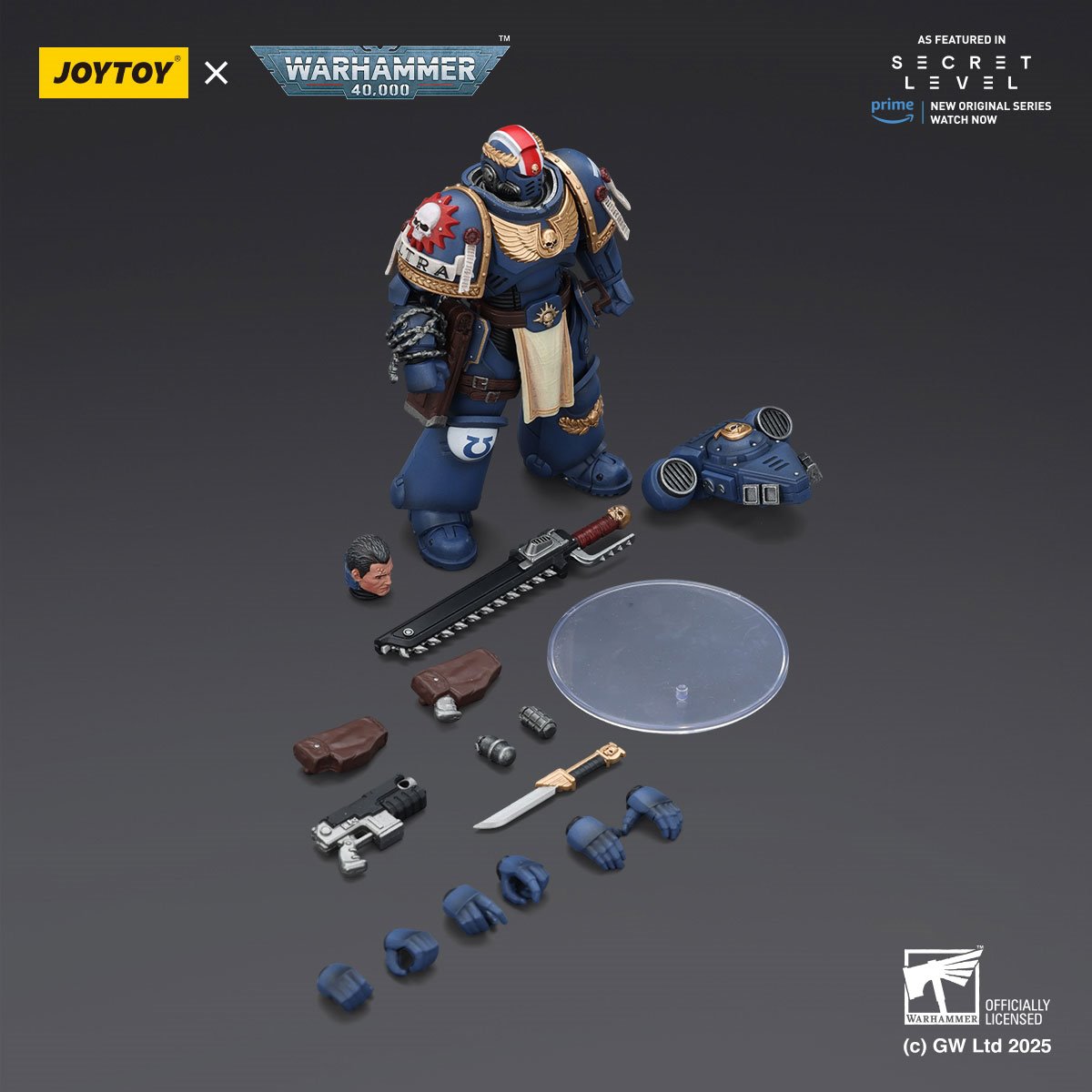 Warhammer 40,000 Ultramarines Titus with Laurels of Victory 1:18 Scale Action Figure