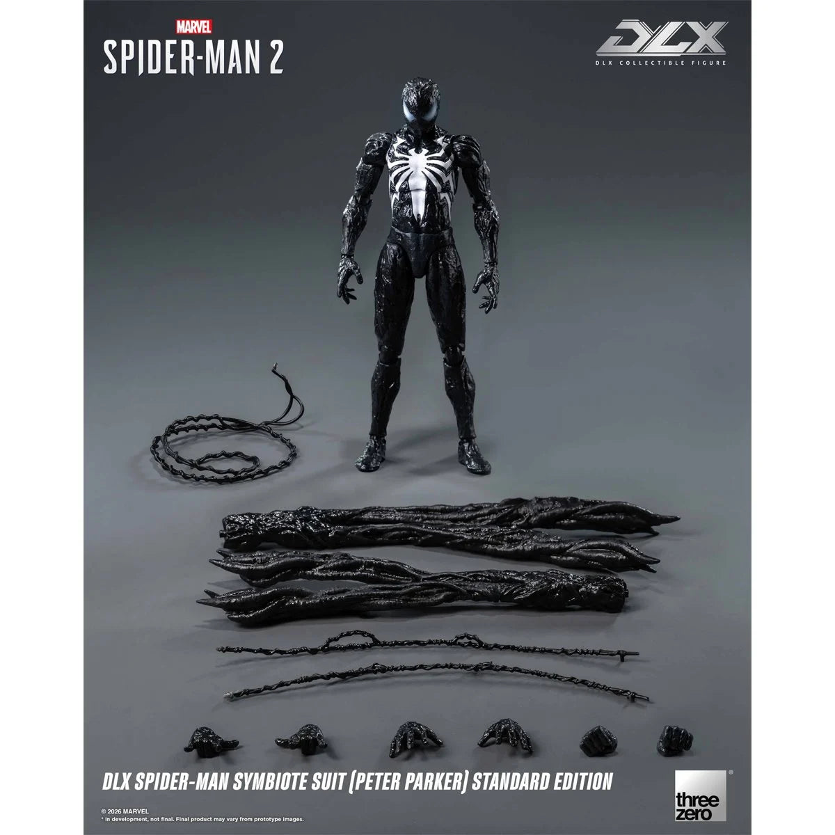 Marvel Spider-Man 2 Spider-Man Symbiote Suit Peter Parker Standard Edition DLX Action Figure