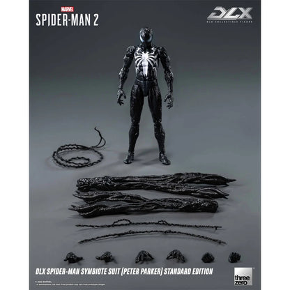 Marvel Spider-Man 2 Spider-Man Symbiote Suit Peter Parker Standard Edition DLX Action Figure