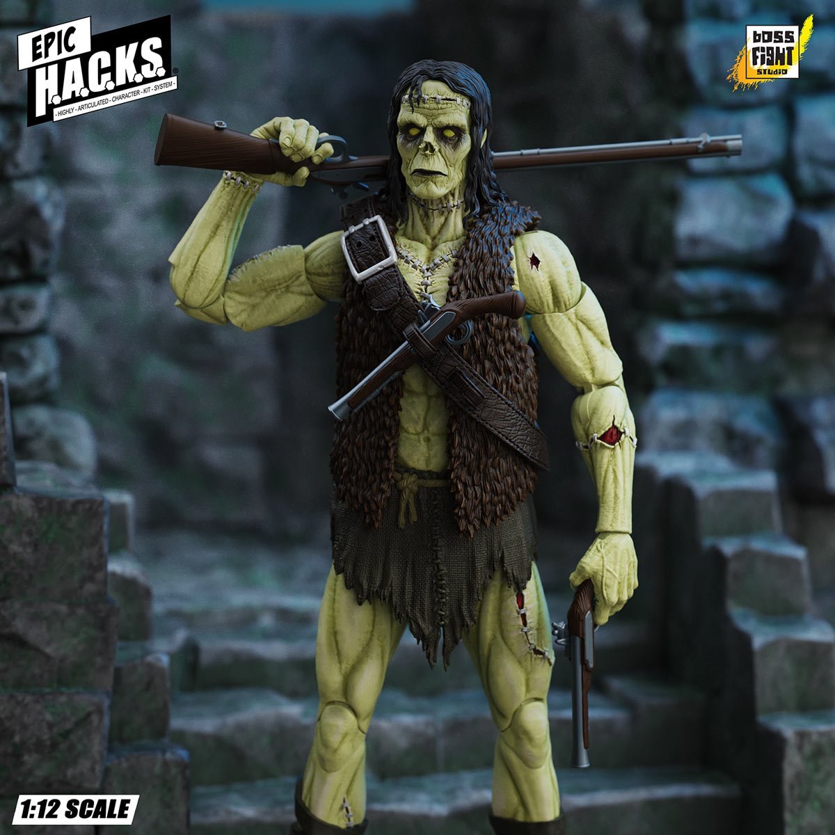 Epic H.A.C.K.S. Creatures Wave 1 Frankenstein's Monster: Undead Creature 1:12 Scale Action Figure