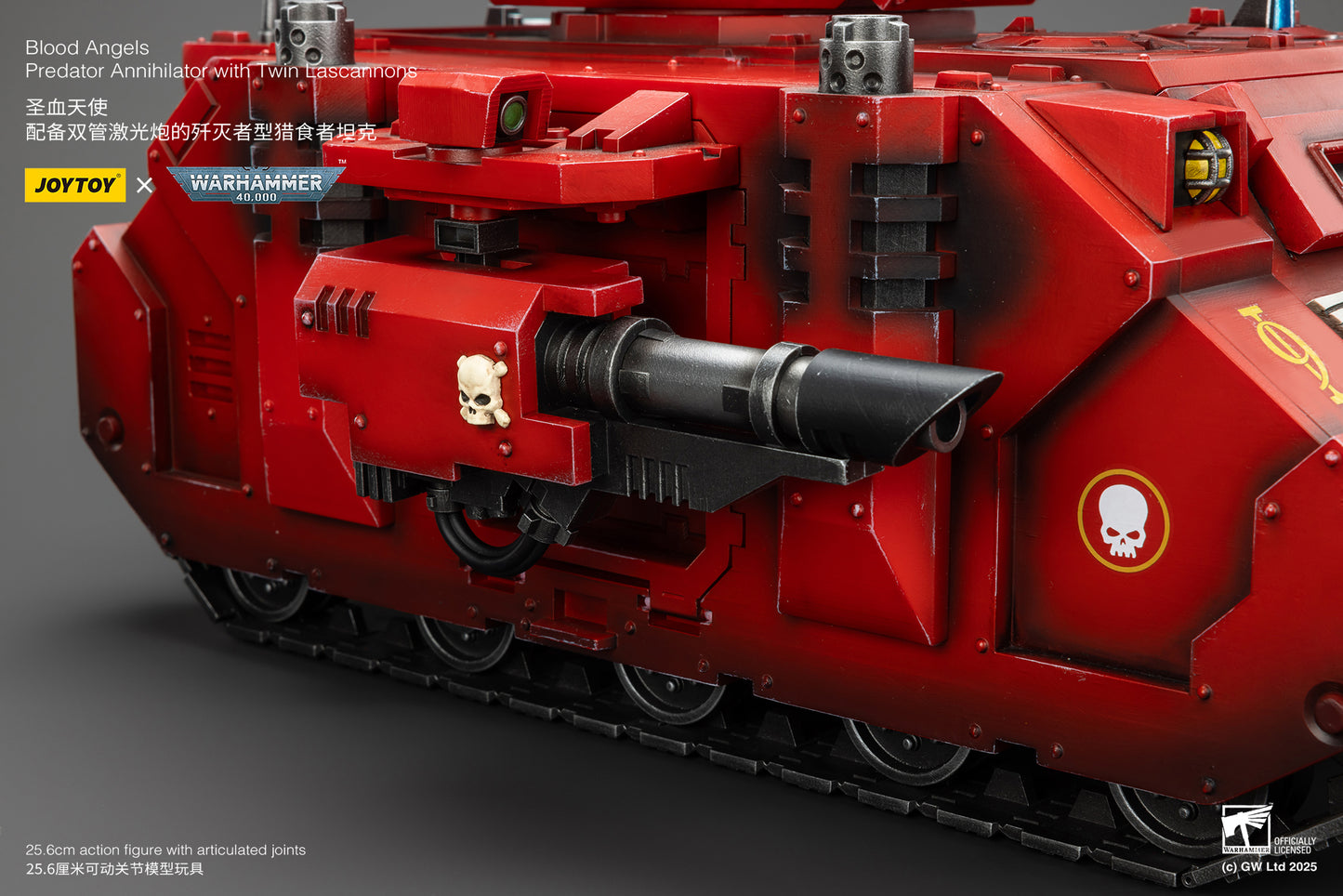 Warhammer 40,000 Blood Angels Predator Annihilator with Twin Lascannons 1:18 Scale Action Figure