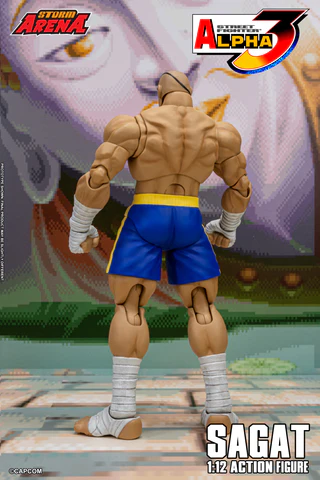Street Fighter Alpha 3 Storm Arena Sagat 1/12 Scale Action Figure