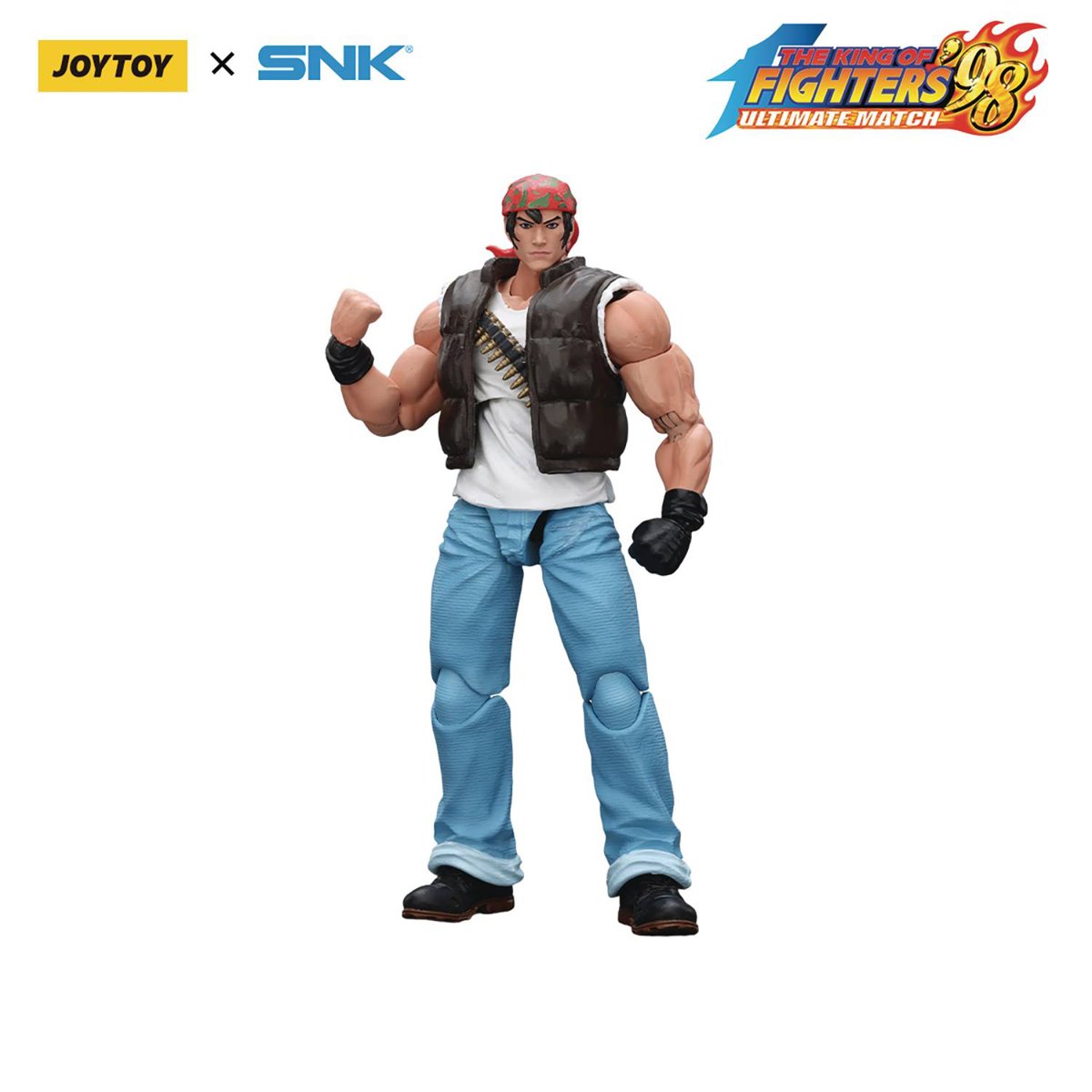 King of Fighters '98 Ultimate Match Ikari Warriors Team Ralf Jones 1:18 Scale Action Figure
