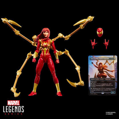Spider-Man Marvel Legends Magic: The Gathering Mary Jane Watson (Iron Spider) 6-Inch Action Figure and Card